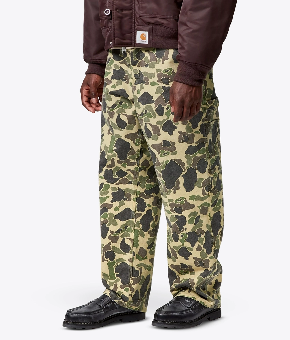 Carhartt WIP - STONE WASHED DUCK CAMO SINGLE KNEE PANT - VegNonVeg