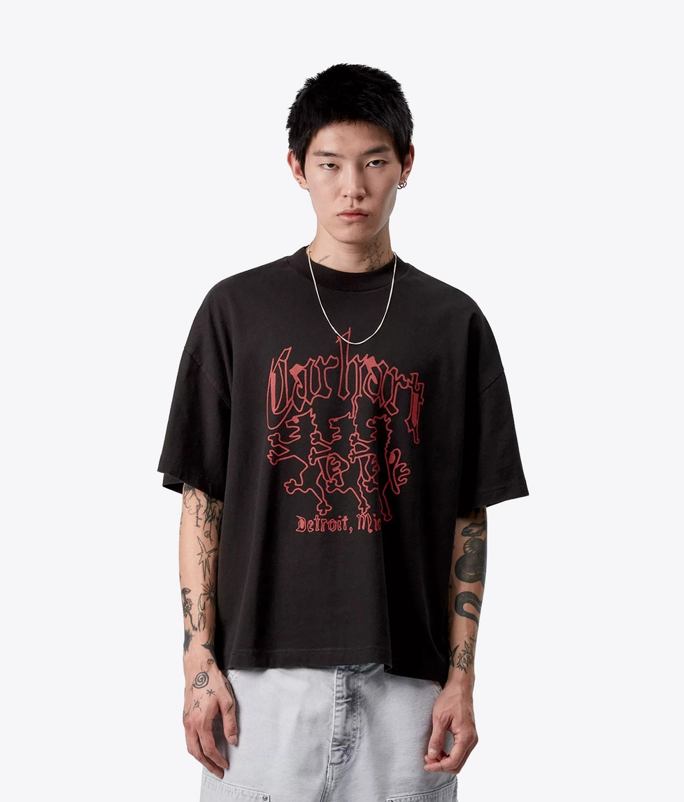 Carhartt WIP - HEAVY STONE WASHED SHORT SLEEVE HACKWORK T-SHIRT