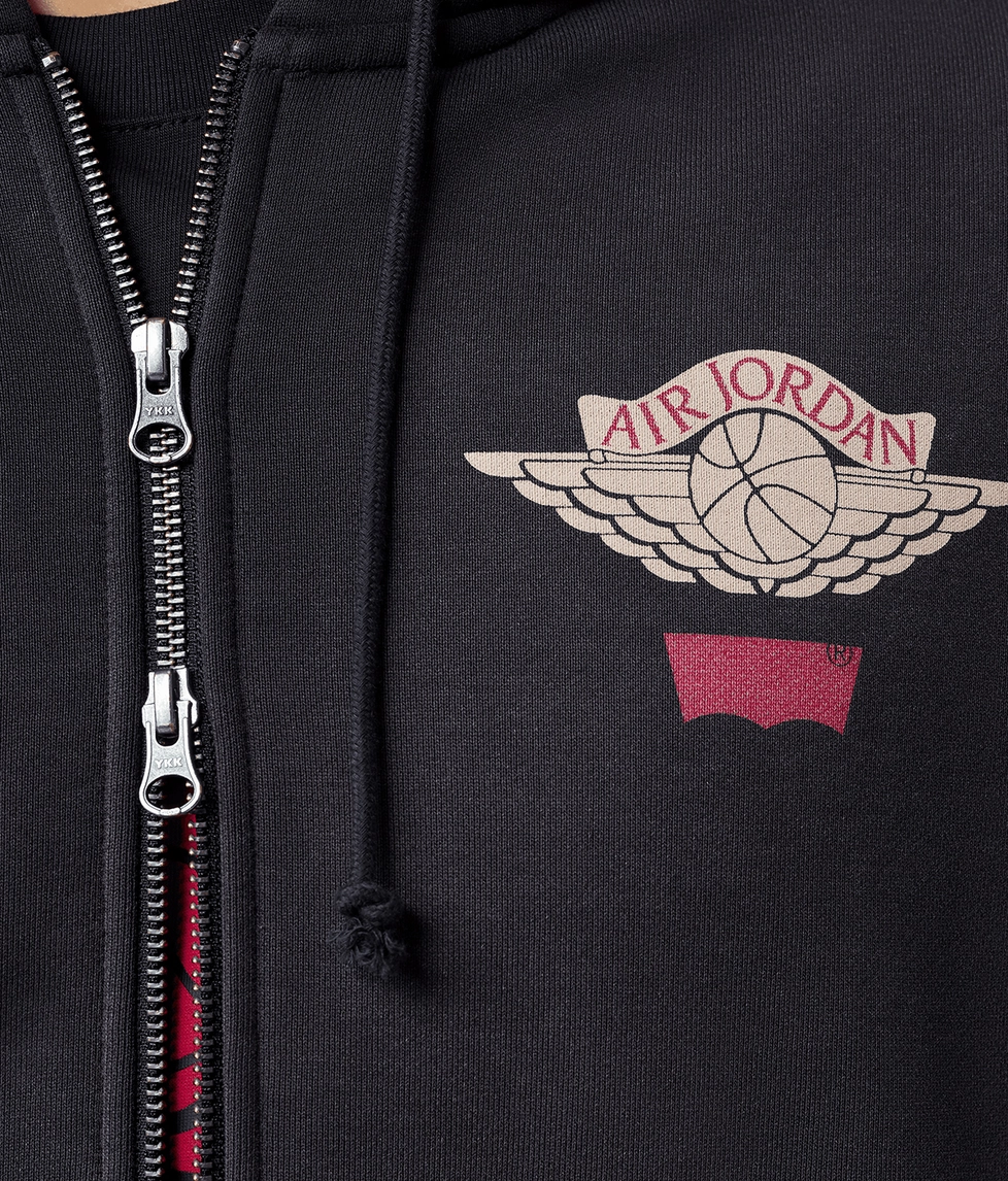 ジャケット・アウター Nike Jordan x LEVI'S Fleece Zip Hoodie Jordan - X LEVIS HOODIE - VegNonVeg