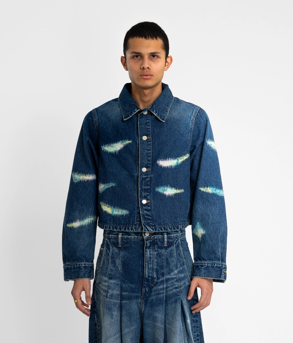 Shinyakozuka - DAMAGED ORDINARY FRENCH WORKER JACKET - VegNonVeg