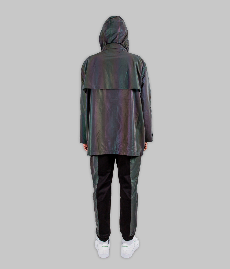 Utility on sale iridescent jacket