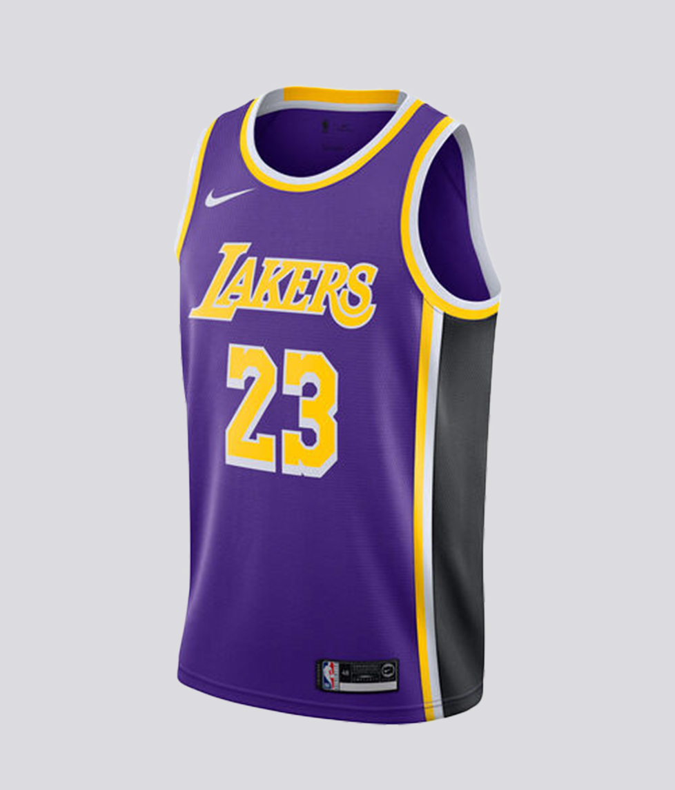 LA Lakers LeBron James Nike Icon Swingman Jersey