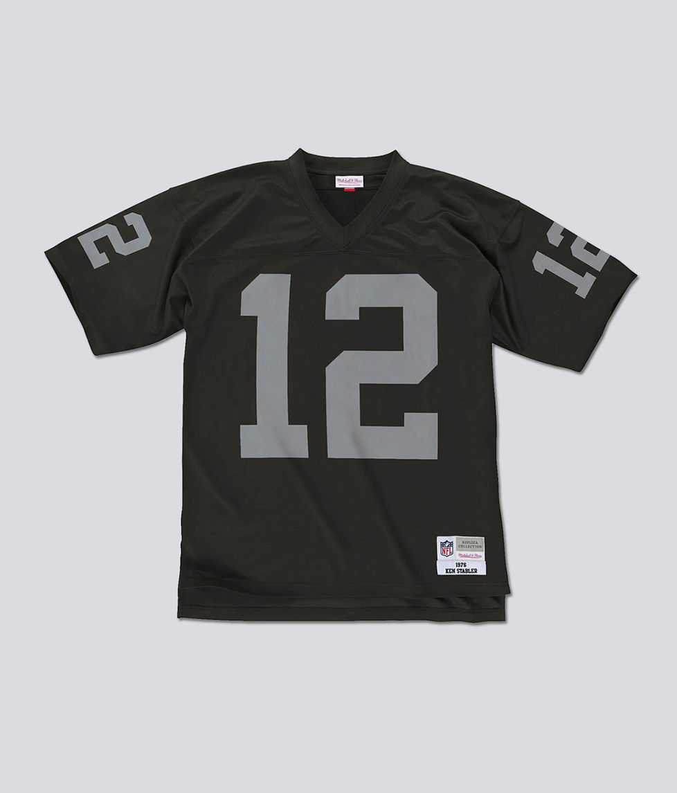 Mitchell & Ness - Legacy Jersey Oakland Raiders 1976 Ken Stabler 'BLACK' -  VegNonVeg