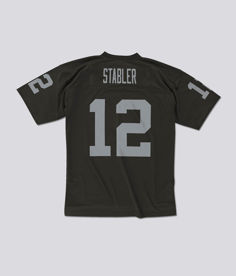 Mitchell & Ness - Legacy Jersey Oakland Raiders 1976 Ken Stabler 'BLACK' -  VegNonVeg