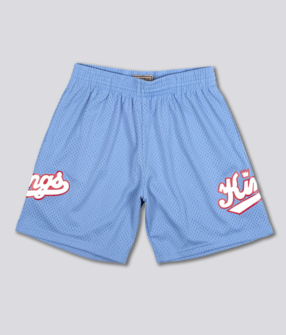 Mitchell Ness Swingman Shorts Sacramento Kings 1985 86 COLUMBIA BLUE VegNonVeg