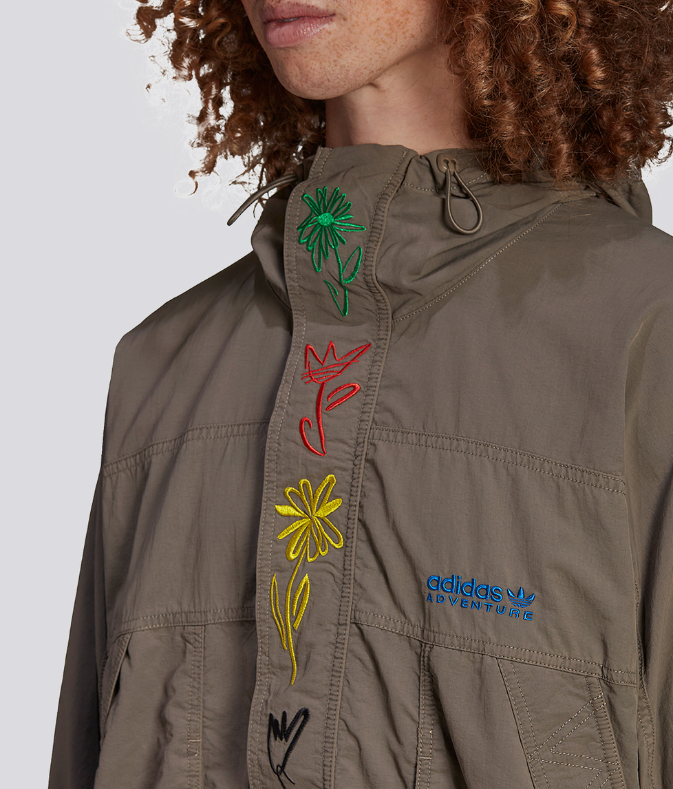 Adidas Originals - SW ANORAK 'SIMPLE BROWN' - VegNonVeg