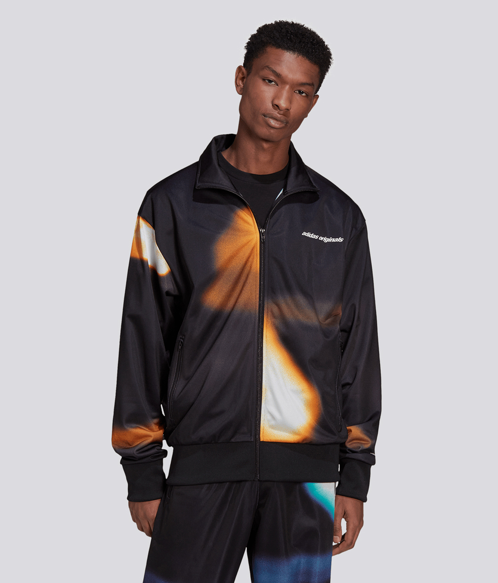 Adidas orange track store jacket