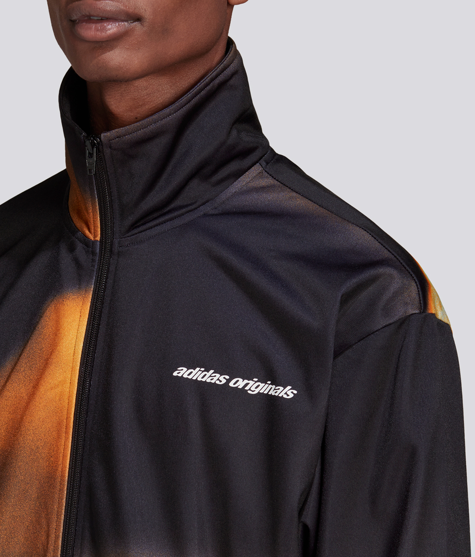 Adidas Originals - GRAPHICS Y2K TRACK JACKET 'BLACK/ORANGE RUSH