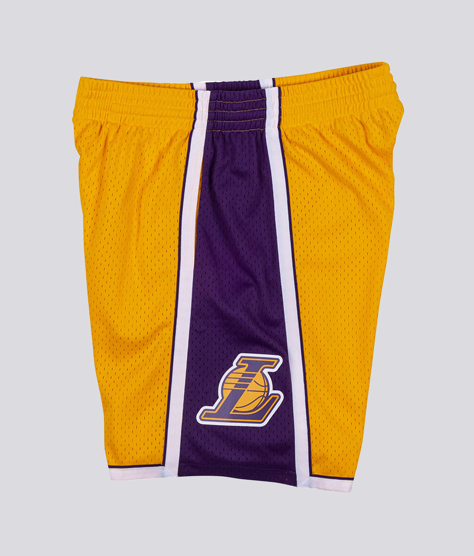 Lakers best sale gold shorts