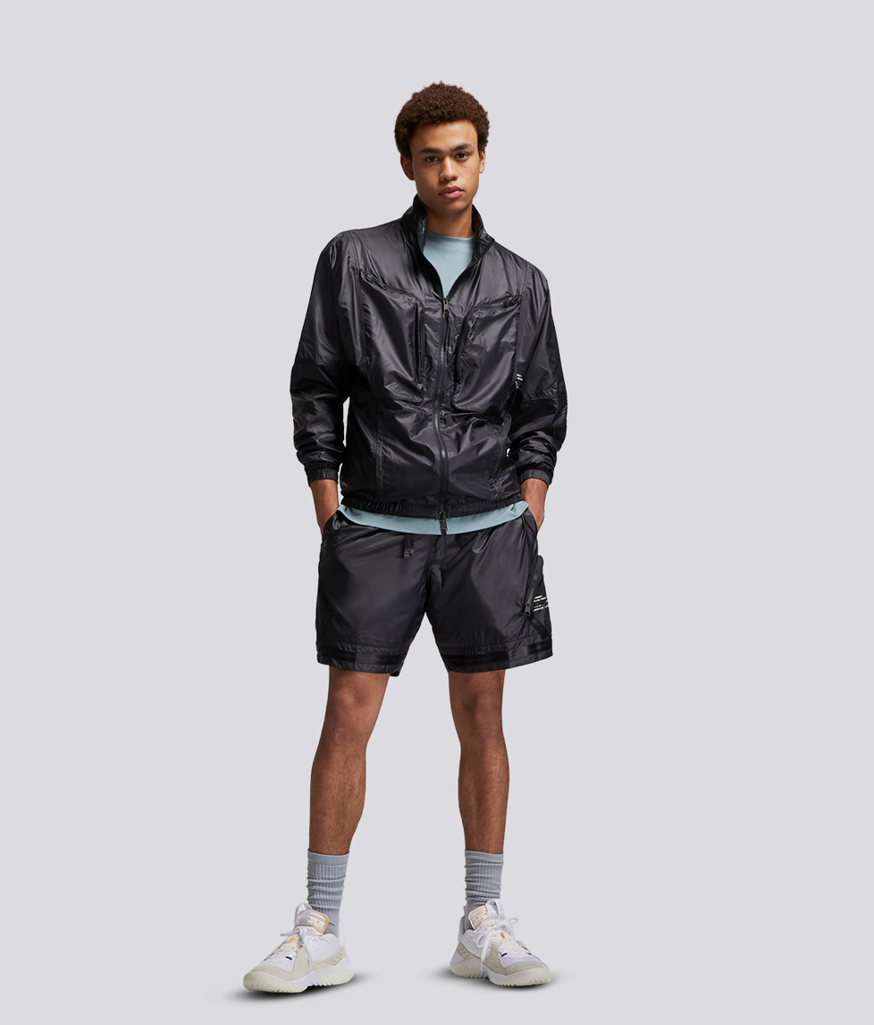 Jordan - M J 23ENG STMT WVN SHORT 'BLACK/BLACK' - VegNonVeg