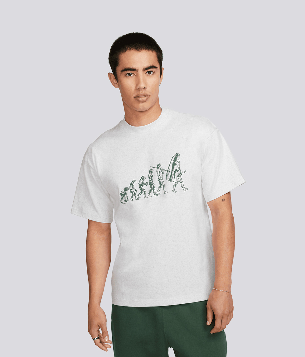 Nike - NIKE SNEAKER EVOLUTION SHORT SLEEVE TEE 'BIRCH HEATHER